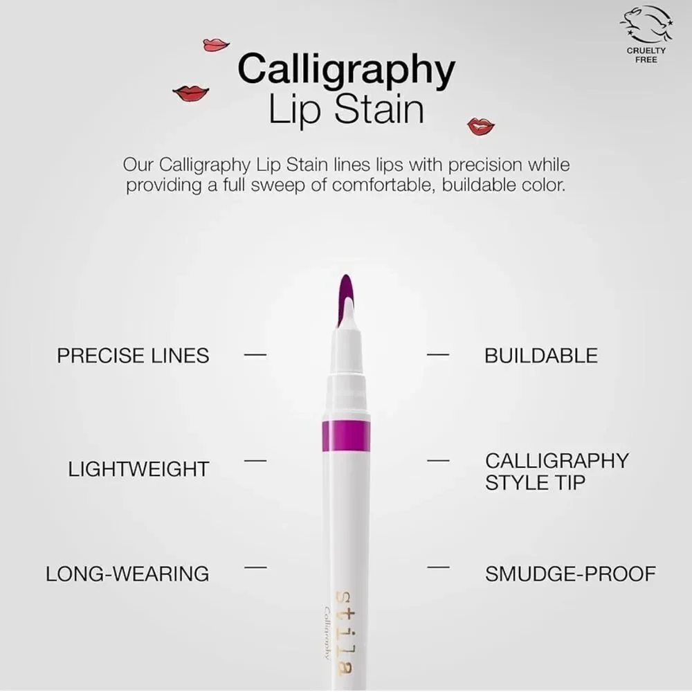 Stila Calligraphy Lip Stain In Susan Full Size NIB